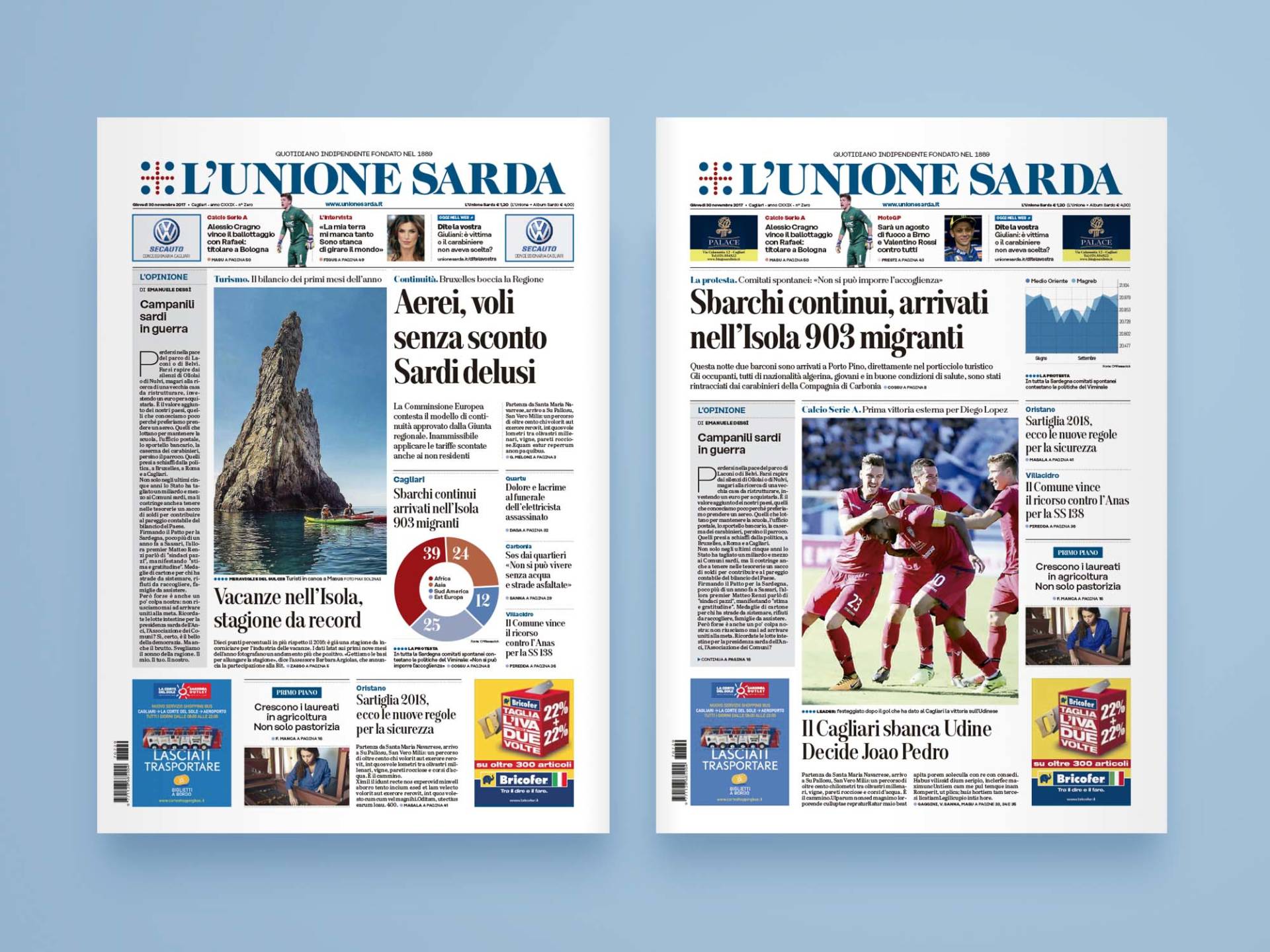 L’Unione_Sarda_09_Wenceslau_News_Design