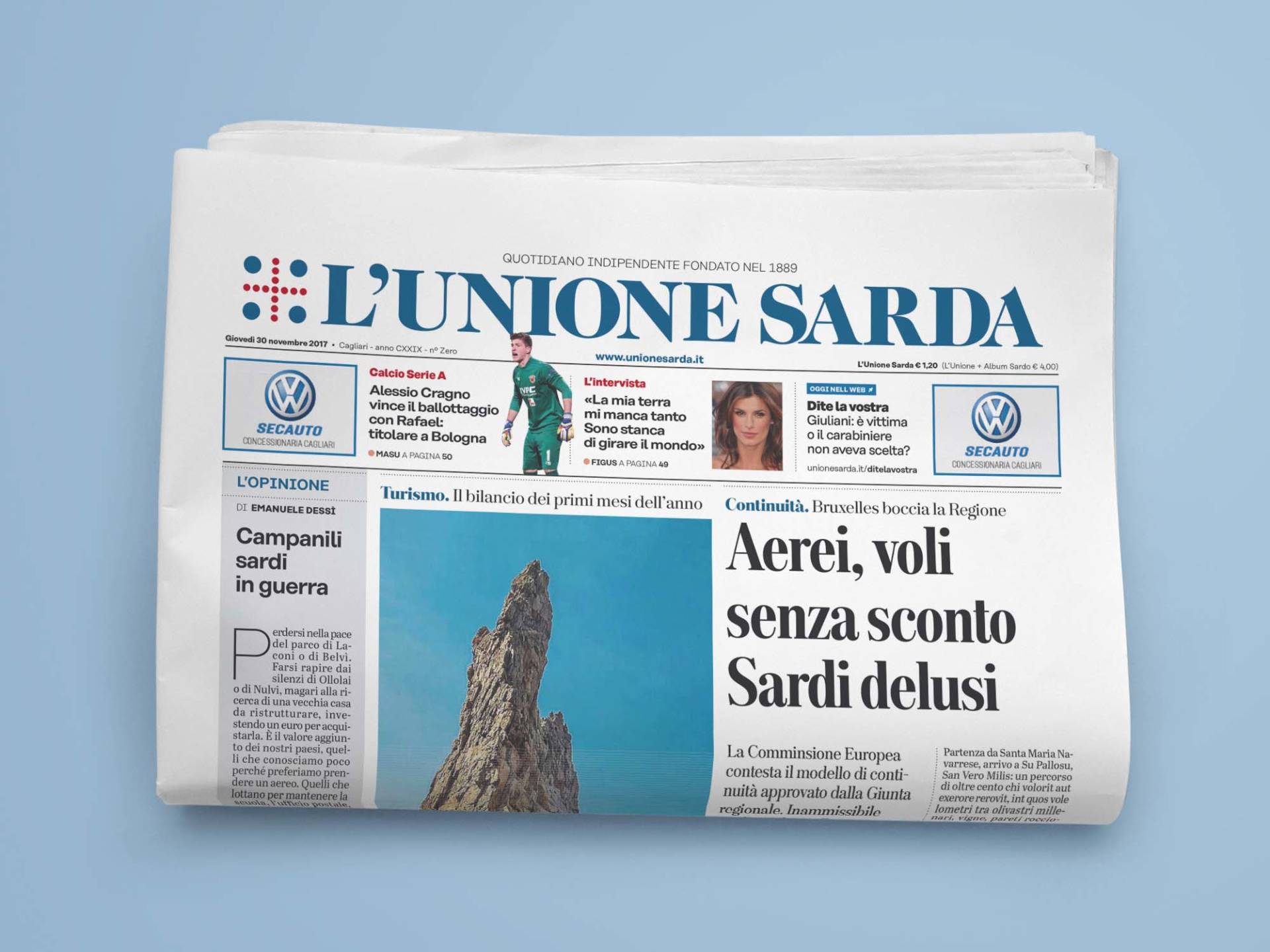L’Unione_Sarda_01_Wenceslau_News_Design